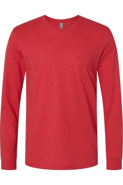 Next Level Unisex Cvc Long Sleeve T-shirt In Red
