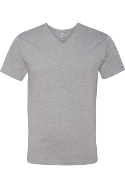 Next Level Unisex Cvc V-neck T-shirt In Grey