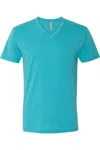 Next Level Unisex Cvc V-neck T-shirt In Multi