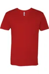 Next Level Unisex Cvc V-neck T-shirt In Red