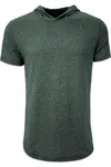 Next Level Unisex Mock Twist Hoodie T-shirt In Green