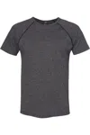 Next Level Unisex Mock Twist Raglan T-shirt In Black