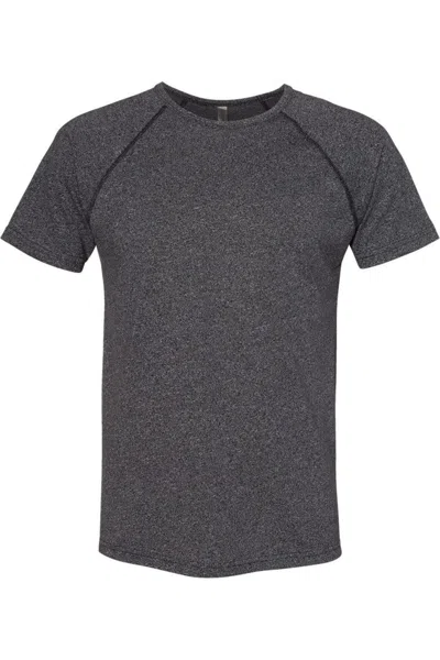 Next Level Unisex Mock Twist Raglan T-shirt In Black