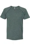 Next Level Unisex Mock Twist Raglan T-shirt In Green