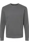 Next Level Unisex Santa Cruz Pocket Crewneck Sweatshirt In Multi