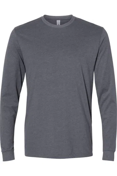 Next Level Unisex Sueded Long Sleeve T-shirt In Multi