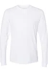 Next Level Unisex Sueded Long Sleeve T-shirt In White