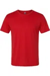 Next Level Unisex Cvc V-neck T-shirt In Red