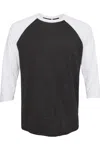 Next Level Unisex Triblend Three-quarter Raglan T-shirt In White