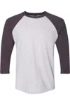 Next Level Unisex Triblend Three-quarter Raglan T-shirt In White