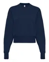 Next Level Women's Heavyweight Crewneck Sweatshirt In Blue