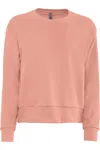 Next Level Women's Laguna Sueded Sweatshirt In Pink