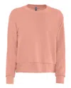 Next Level Women's Laguna Sueded Sweatshirt In Pink