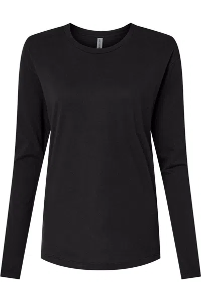 Next Level Women´s Cotton Relaxed Long Sleeve T-shirt In Black