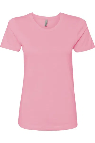 Next Level Womens Cotton T-shirt In Pink