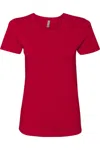 Next Level Womens Cotton T-shirt In Red