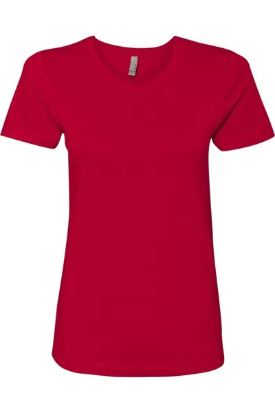 Next Level Womens Cotton T-shirt In Red