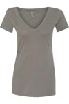 Next Level Womens Cvc Deep V-neck T-shirt In Multi