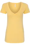 Next Level Womens Cvc Deep V-neck T-shirt In Multi