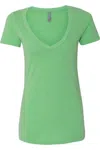 Next Level Womens Cvc Deep V-neck T-shirt In Multi