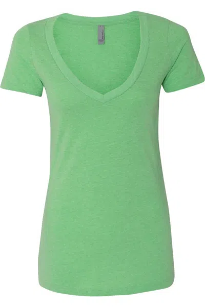 Next Level Womens Cvc Deep V-neck T-shirt In Multi