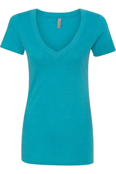 Next Level Womens Cvc Deep V-neck T-shirt In Multi