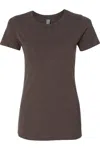 Next Level Womens Cvc T-shirt In Brown