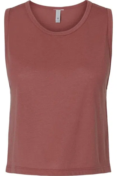Next Level Women´s Festival Crop Tank In Brown