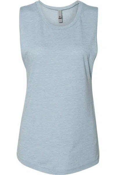 Next Level Womens Festival Muscle Tank In Blue