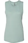 Next Level Womens Festival Muscle Tank In Green