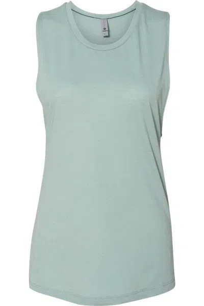 Next Level Womens Festival Muscle Tank In Green