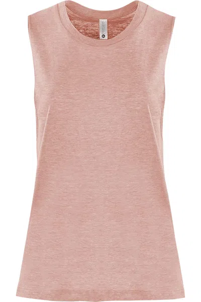 Next Level Womens Festival Muscle Tank In Pink
