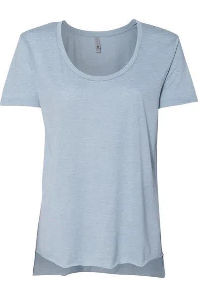 Next Level Women´s Festival Scoop Neck T-shirt In Blue
