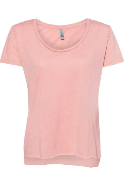 Next Level Women´s Festival Scoop Neck T-shirt In Pink
