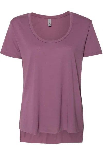 Next Level Women´s Festival Scoop Neck T-shirt In Purple