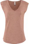 Next Level Women´s Festival Sleeveless Deep V-neck T-shirt In Multi