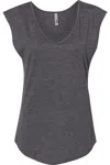 Next Level Women´s Festival Sleeveless Deep V-neck T-shirt In Pink