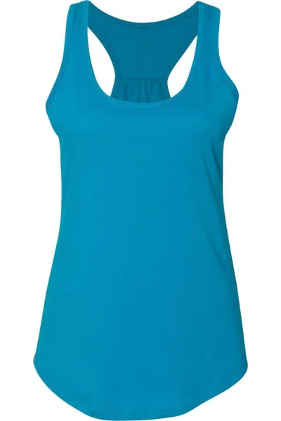 Next Level Women´s Gathered Racerback Tank In Blue