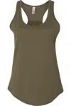 Next Level Women´s Gathered Racerback Tank In Green