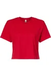 Next Level Women´s Ideal Crop Top In Red