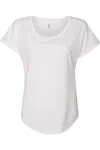 Next Level Women´s Ideal Dolman T-shirt In White