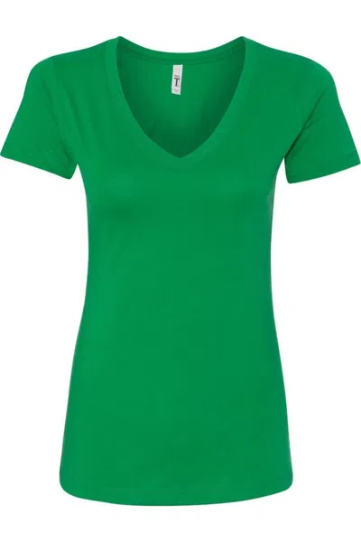 Next Level Women´s Ideal V-neck T-shirt In Green