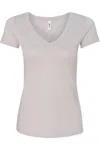 Next Level Women´s Ideal V-neck T-shirt In Silver