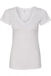 Next Level Women´s Ideal V-neck T-shirt In White