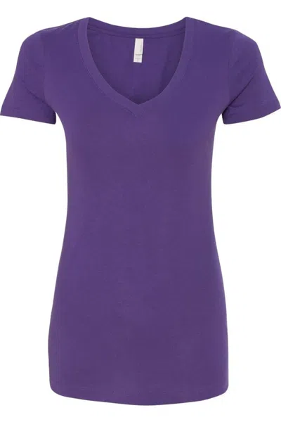 Next Level Women´s Ideal V-neck T-shirt In Purple