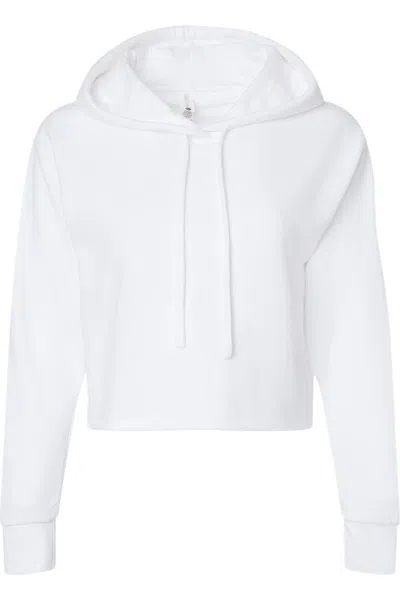 NEXT LEVEL WOMEN´S LAGUNA SUEDED RAW EDGE CROP HOODIE