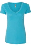 Next Level Womens Triblend Deep V-neck T-shirt