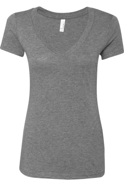 Next Level Womens Triblend Deep V-neck T-shirt In Multi