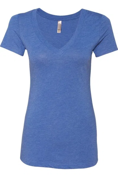 Next Level Womens Triblend Deep V-neck T-shirt In Multi