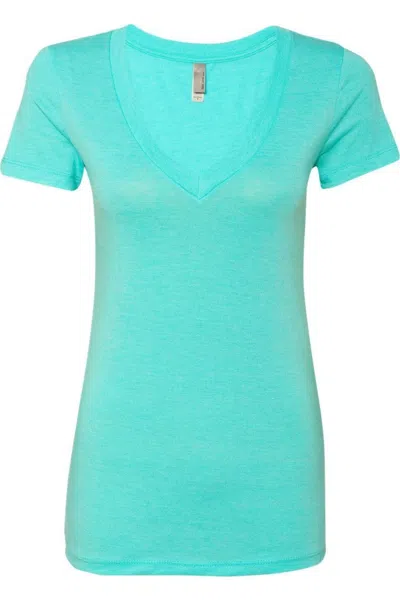 Next Level Womens Triblend Deep V-neck T-shirt In Multi